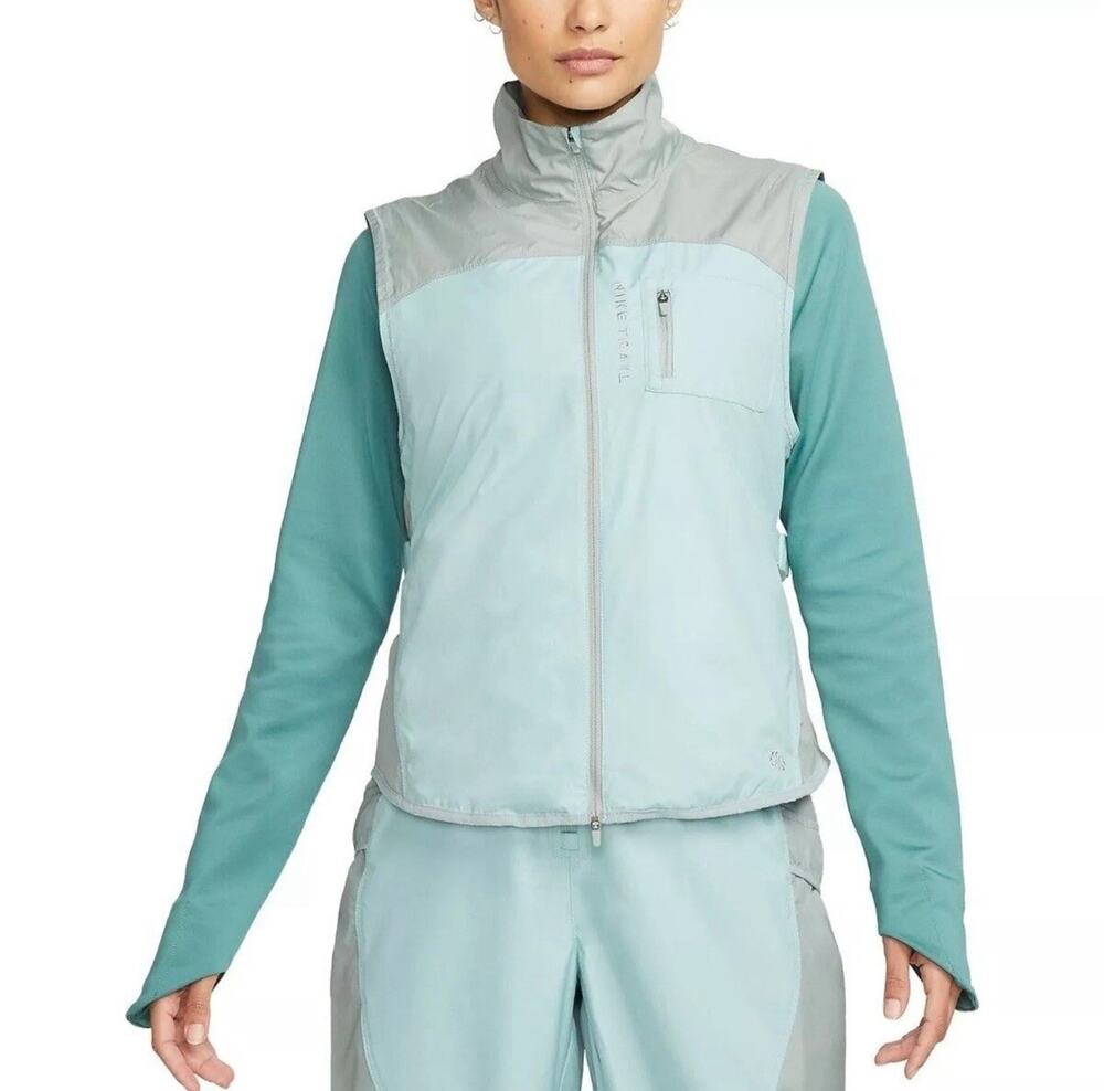 Nike Trail Repel Running Vest Green FD0231-330 Women’s Size Medium NWT $110